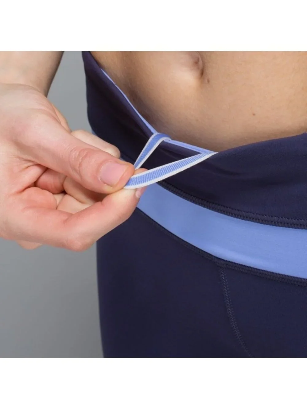 Lululemon Run: Inspire Crop II Cadet Blue / Lullaby